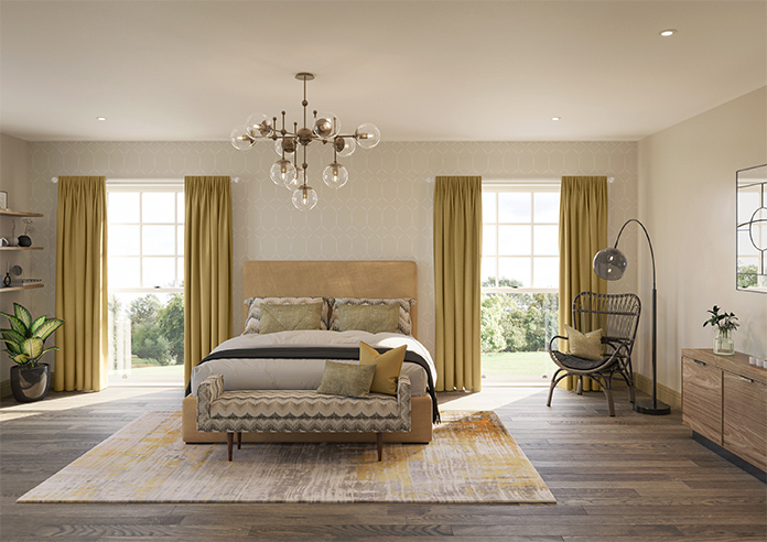 Kyoto Faux Silk, Gold - Made to Measure Curtains - Image 14